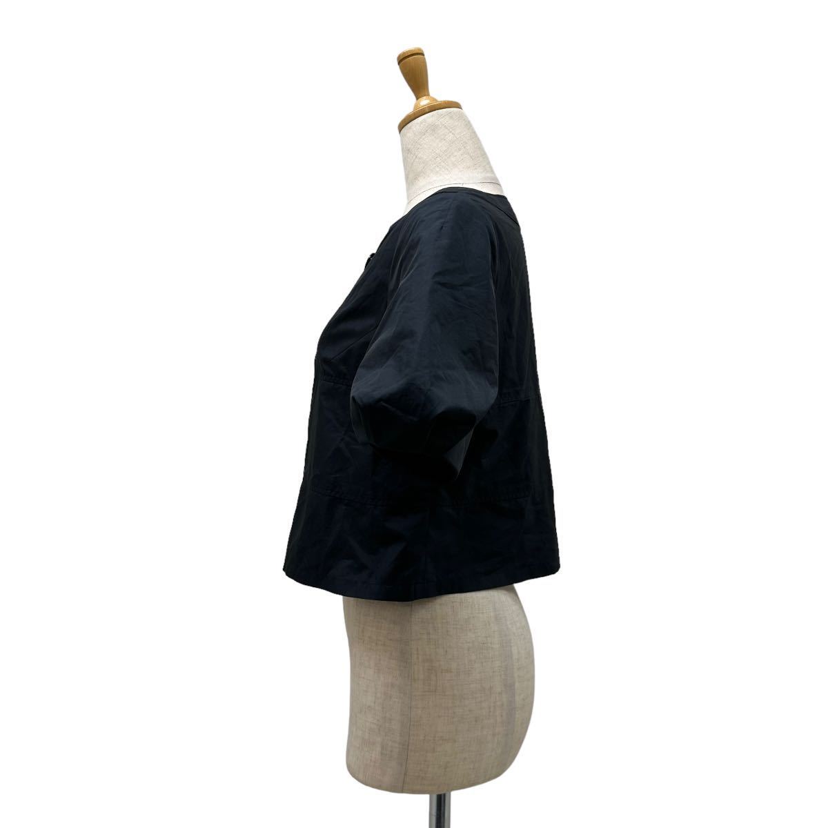 a164N MOGA Moga jacket black size2 no color puff sleeve 