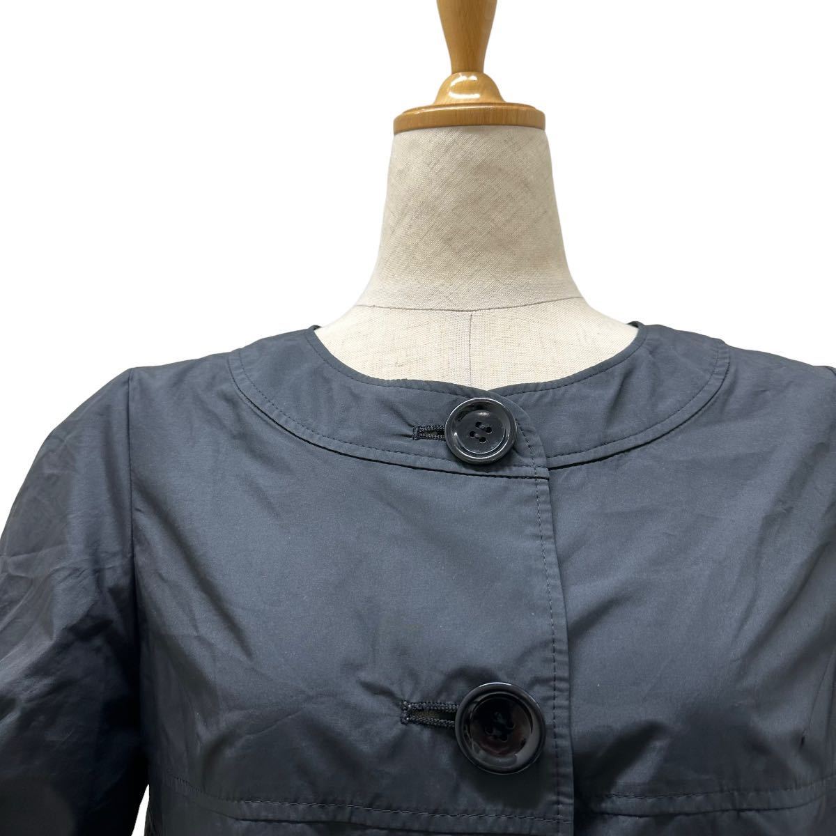 a164N MOGA Moga jacket black size2 no color puff sleeve 