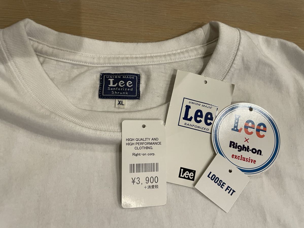 Lee リー　Tシャツ Tee XL ホワイト　ビッグシルエット　オーバーサイズ_画像3