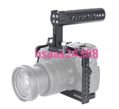 NICEYRIG カメラケージ Panasonic Lumix GH5 / GH5S 専用ケージキット トップハンドル付き DSLR 装備 拡張カメラケージ -198