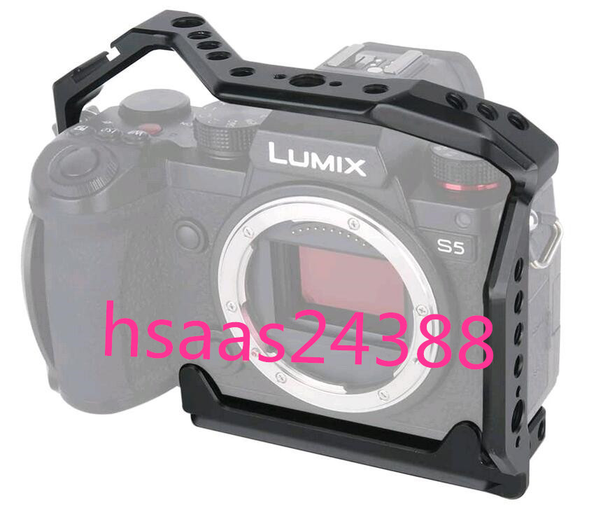  NICEYRIG カメラケージ For Panasonic Lumix S5専用ケージ Natoレール付き ARRI規格ネジ穴 拡張カメラケージ 軽量 取付便利 ー406 _画像1