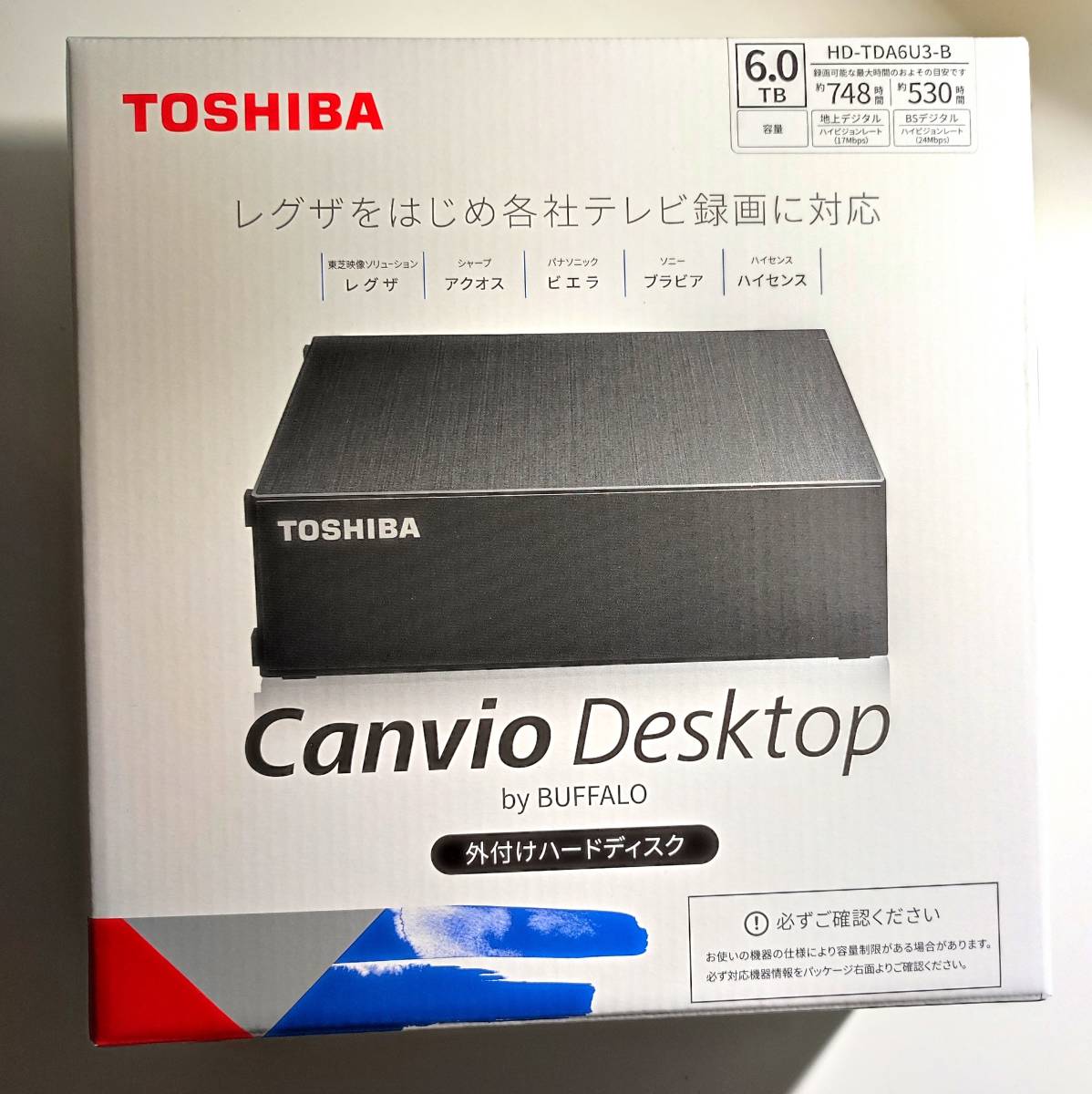 予約販売】本 【未使用】BUFFALO 送料無料】BUFFALO 6TB 外付けHDD HDT