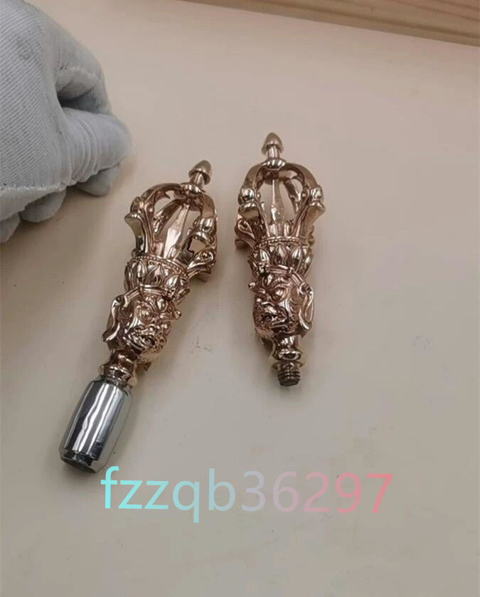 仏教美術 法器 川派穢迹杵 五鈷金剛杵 紫銅製 鉄製 仏教美術 法器 川派穢迹杵 五鈷金剛杵 紫銅製 鉄製