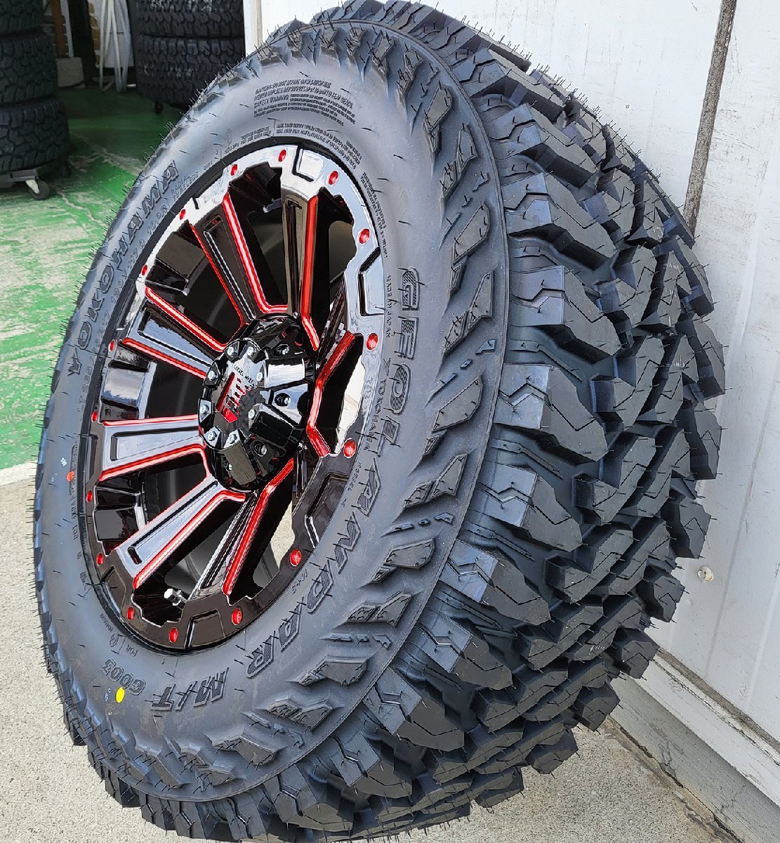 プラド120 150 ハイラックス サーフ H3 タイヤホイールセット ヨコハマ ジオランダー MT G003 265/70R17 265/65R17 17インチ DeathRock_画像7