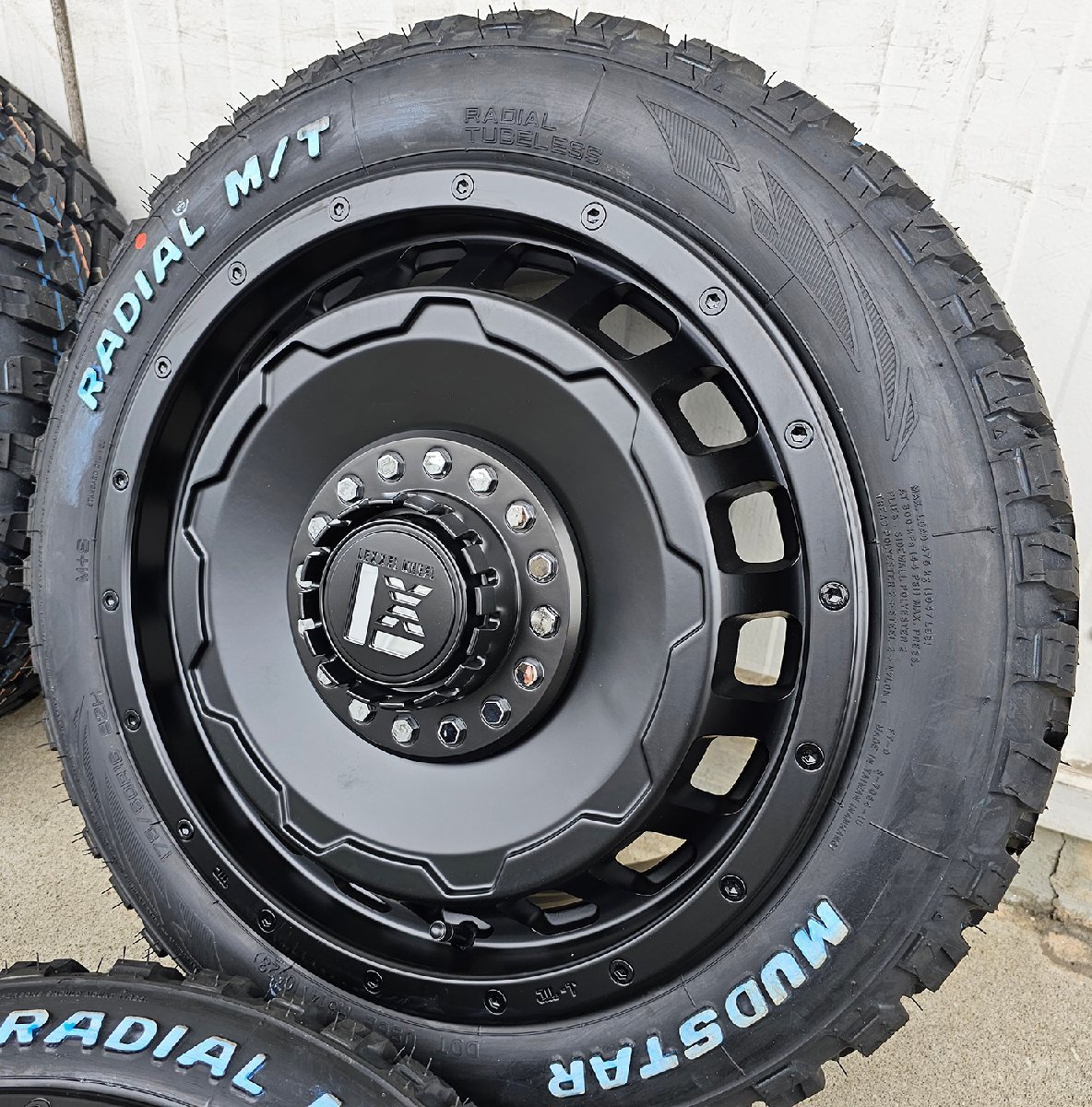 クロスビー アクア ルーミー トール LEXXEL スワッガー マッドスター Radial MT 175/60R16 タイヤホイール 16インチ ホワイトレター_画像7