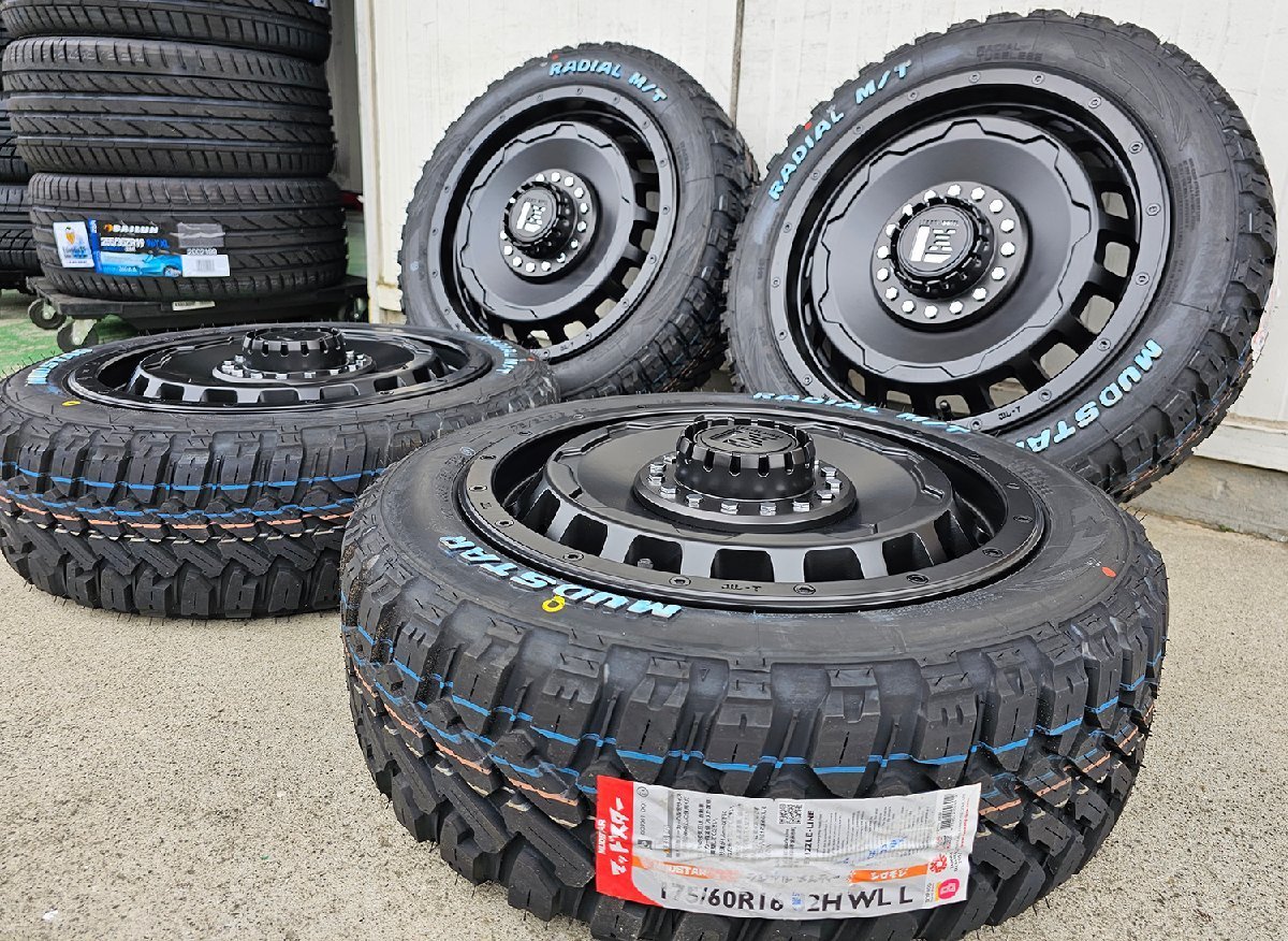 クロスビー アクア ルーミー トール LEXXEL スワッガー マッドスター Radial MT 175/60R16 タイヤホイール 16インチ ホワイトレター_画像4