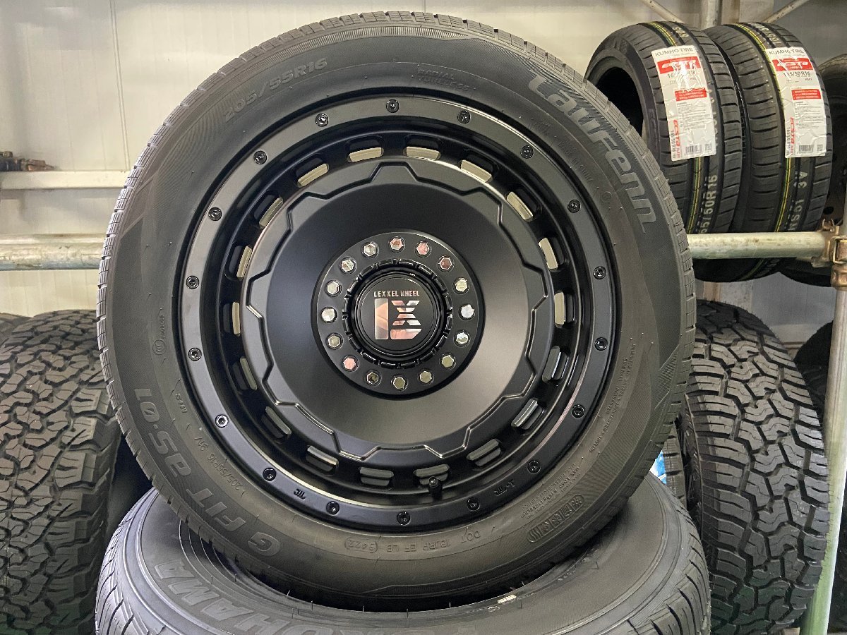 【新品】ヴォクシー タイヤホイール4本セット 特選タイヤ 205/60R16 純正タイヤサイズ LEXXEL SwaGGer