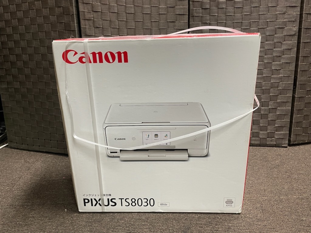 1円～　新品未使用品　Canonキャノン PIXUS TS8030 ホワイト　プリンター_画像1