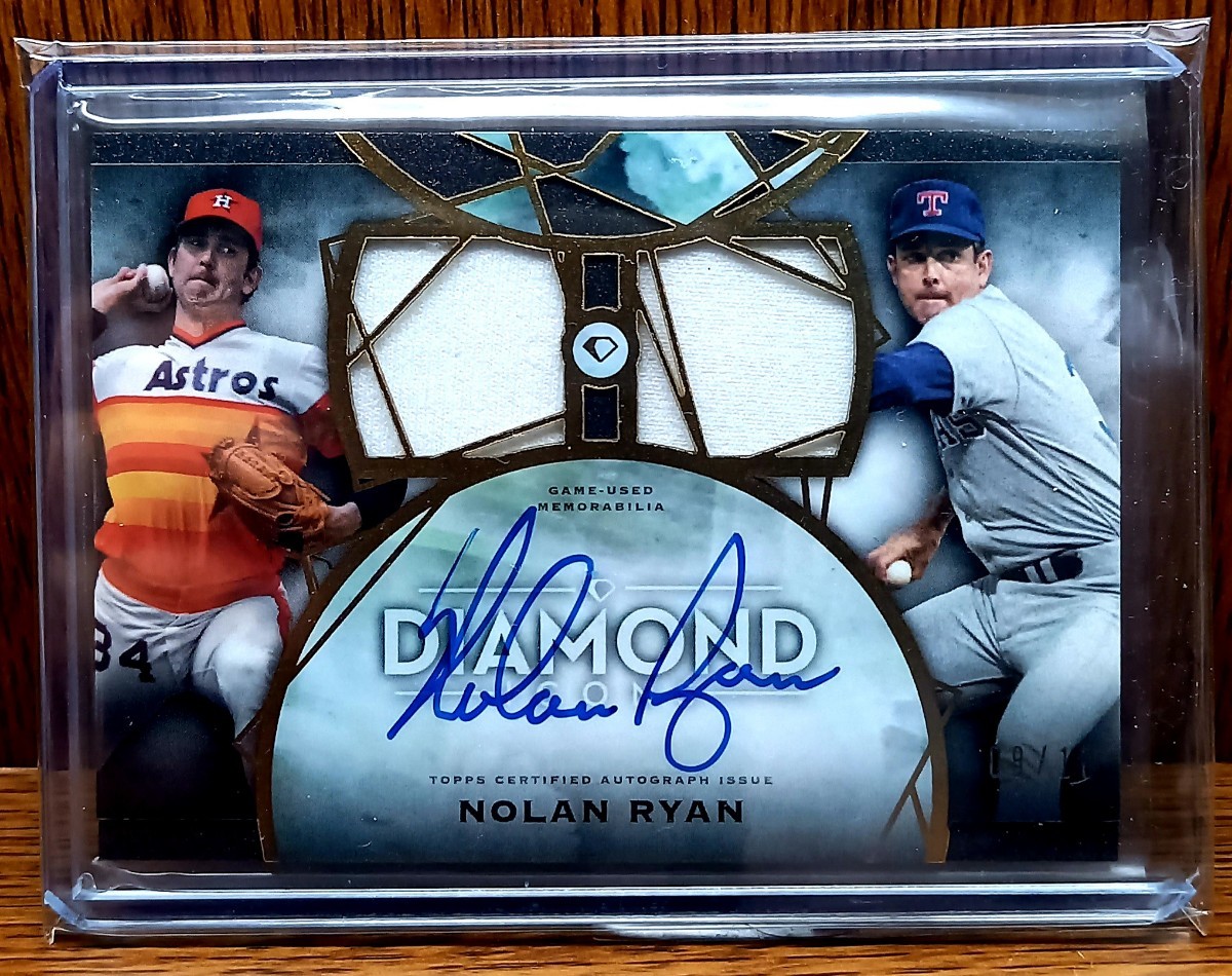 nolan ryan 2022 topps baseball diamond icons auto MLB 直筆サイン