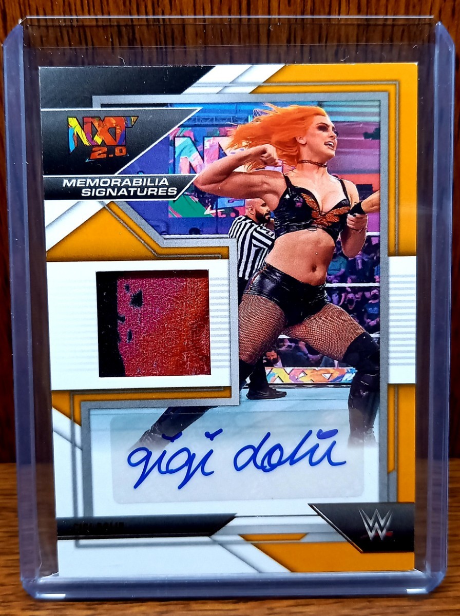 10シリ gigi dolin 2022 panini wwe nxt 2.0 auto 直筆サインカード_画像1