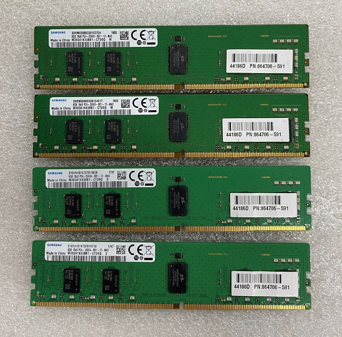 登場! SAMSUNG 4GB 1Rx16 PC4-2666 メモリー デスクトップ