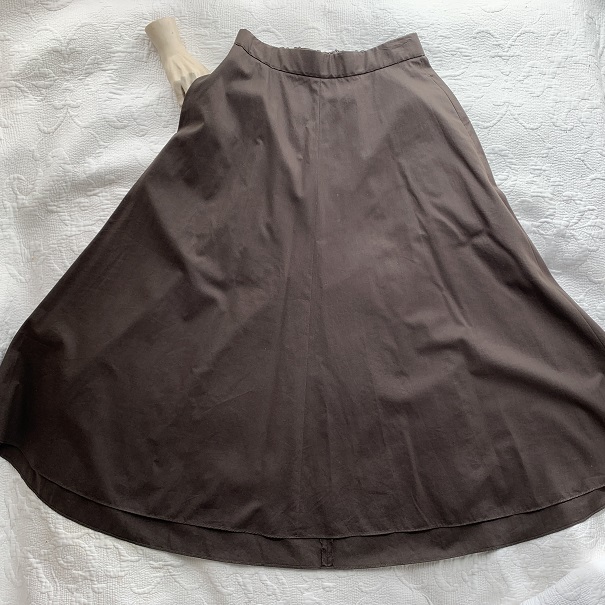 ビューティーアンドユース スカート　BEAUTY&YOUTH 　コットンフレアロングスカート　ブラウン　UNITED ARROWS_画像5