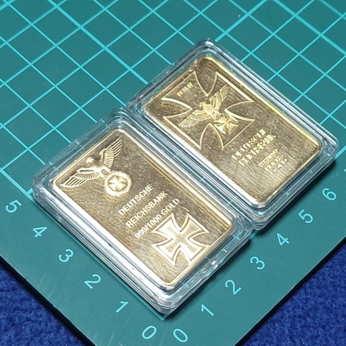 □ナチス□金塊□レプリカ□ドイツ 金貨 帝国銀行 ライヒスバンク