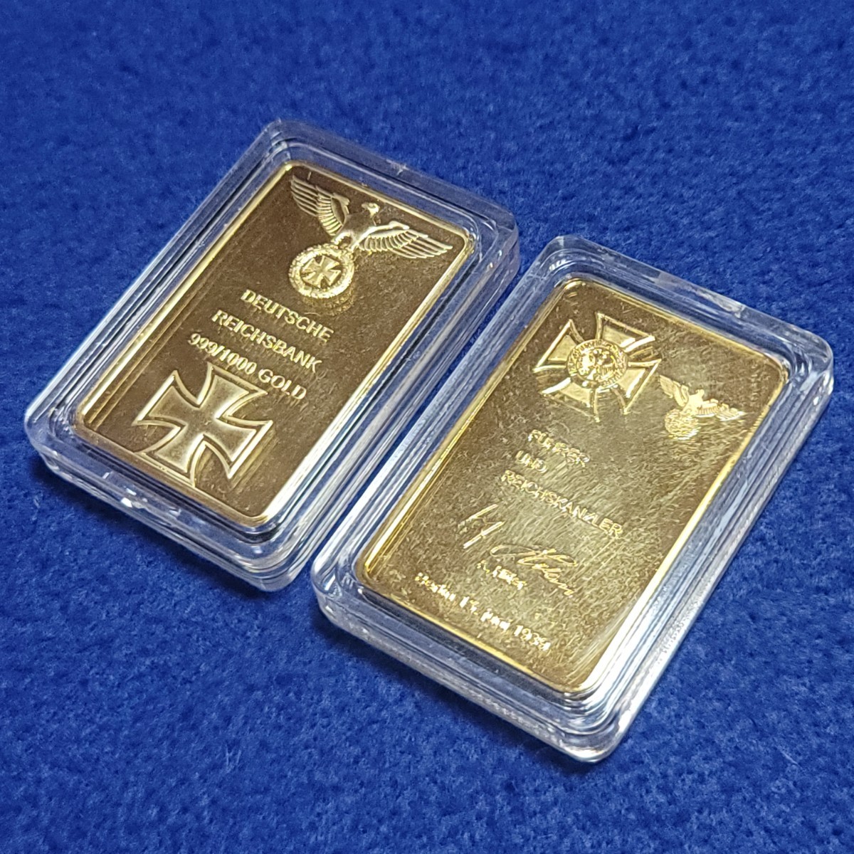 □ナチス□金塊□レプリカ□ドイツ 金貨 帝国銀行 ライヒスバンク