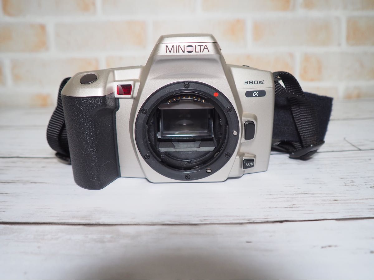 「可動品」MINOLTA α360siボディ本体のみ（ダハミラー黄変）