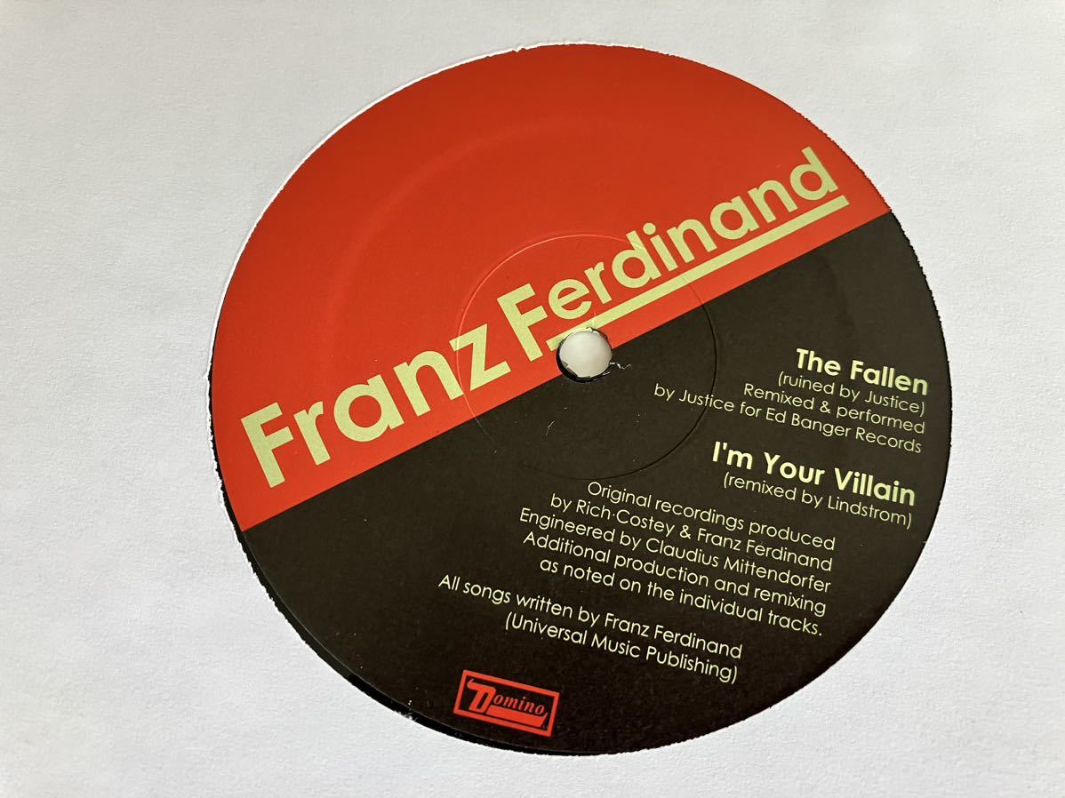 Franz Ferdinand / REMIXES(The Fallen/Justice,I'm Your Villain/Lindstrom,Do You Want To/Erol Alkan,Outsiders/Isolee)DNO995 06年US盤の画像5
