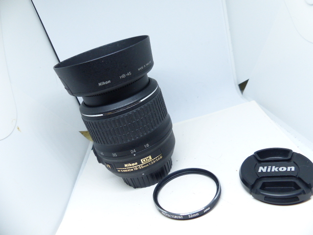 ニコン AＦ－Ｓ　18-55㎜Ｆ3.5-5.6Ｇ　フード付_画像1