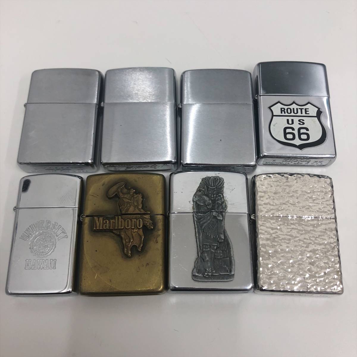2023-A ☆まとめ出品☆ ジッポライター 8点 ZIPPO Marlboro、シルバー