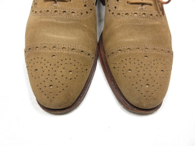 HH超美品【クロケット&ジョーンズ CROCKETT&JONES】WESTFIELD スエード ドレスシューズ 紳士靴 (メンズ) size5E 茶系 ◎18MZA3118◎_画像2