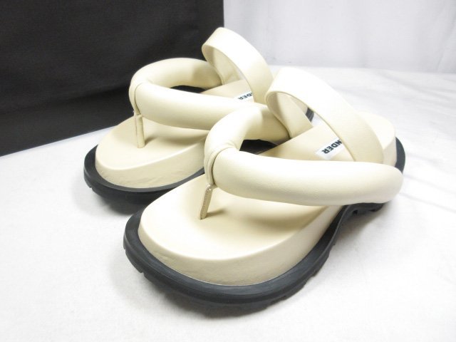 未使用【ジルサンダー JIL SANDER】プラットフォームサンダル トゥ