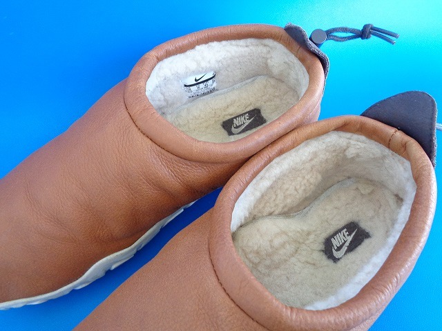 12641■美品 16年製 NIKE AIR MOC BOMBER ナイキ エアモック ボンバー 茶 キャメル レザー ボア 29 cm 862439-200_画像9