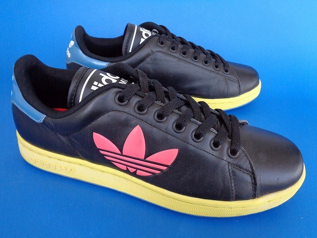 12640■美品 11年製 adidas stansmith 2 アディダス スタンスミス 黒 マルチカラー 27 G43825 クレイジー_画像2