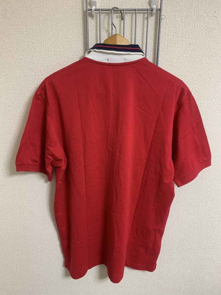 ［adabat GOLF］アダバット　半袖　ポロシャツ　赤系　4サイズ　Y1065_画像5