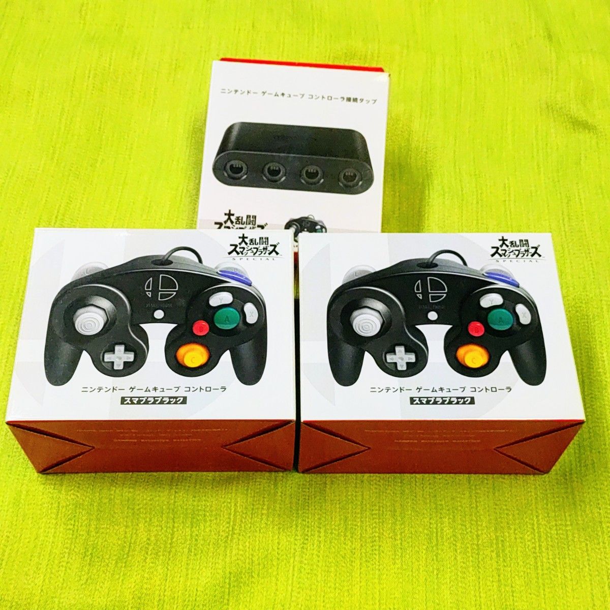 ニンテンドーゲームキューブコントローラ スマブラ ブラック 2台セット-