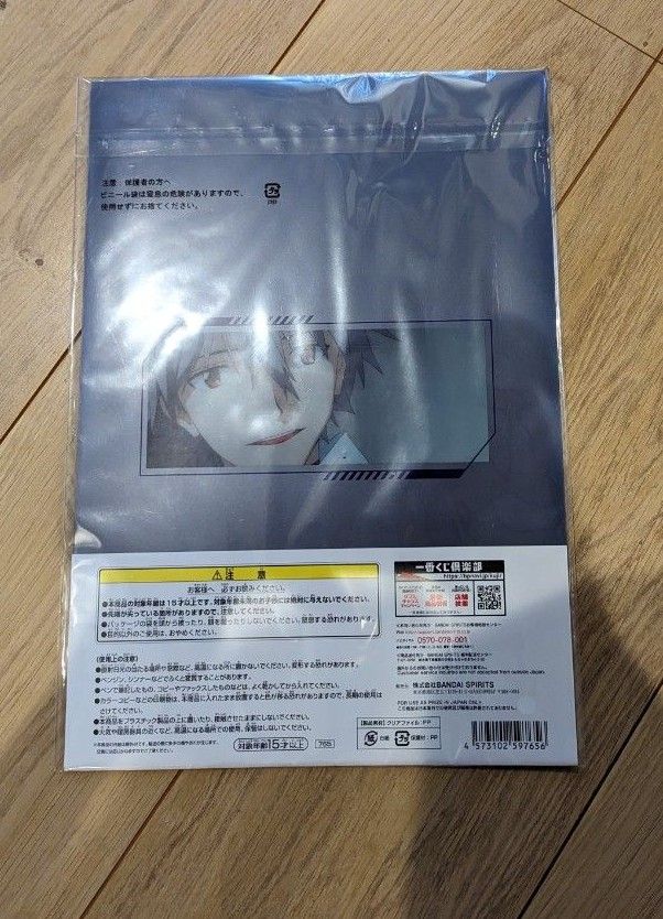 一番くじ　エヴァンゲリオン　渚カヲルクリアファイル4枚セット