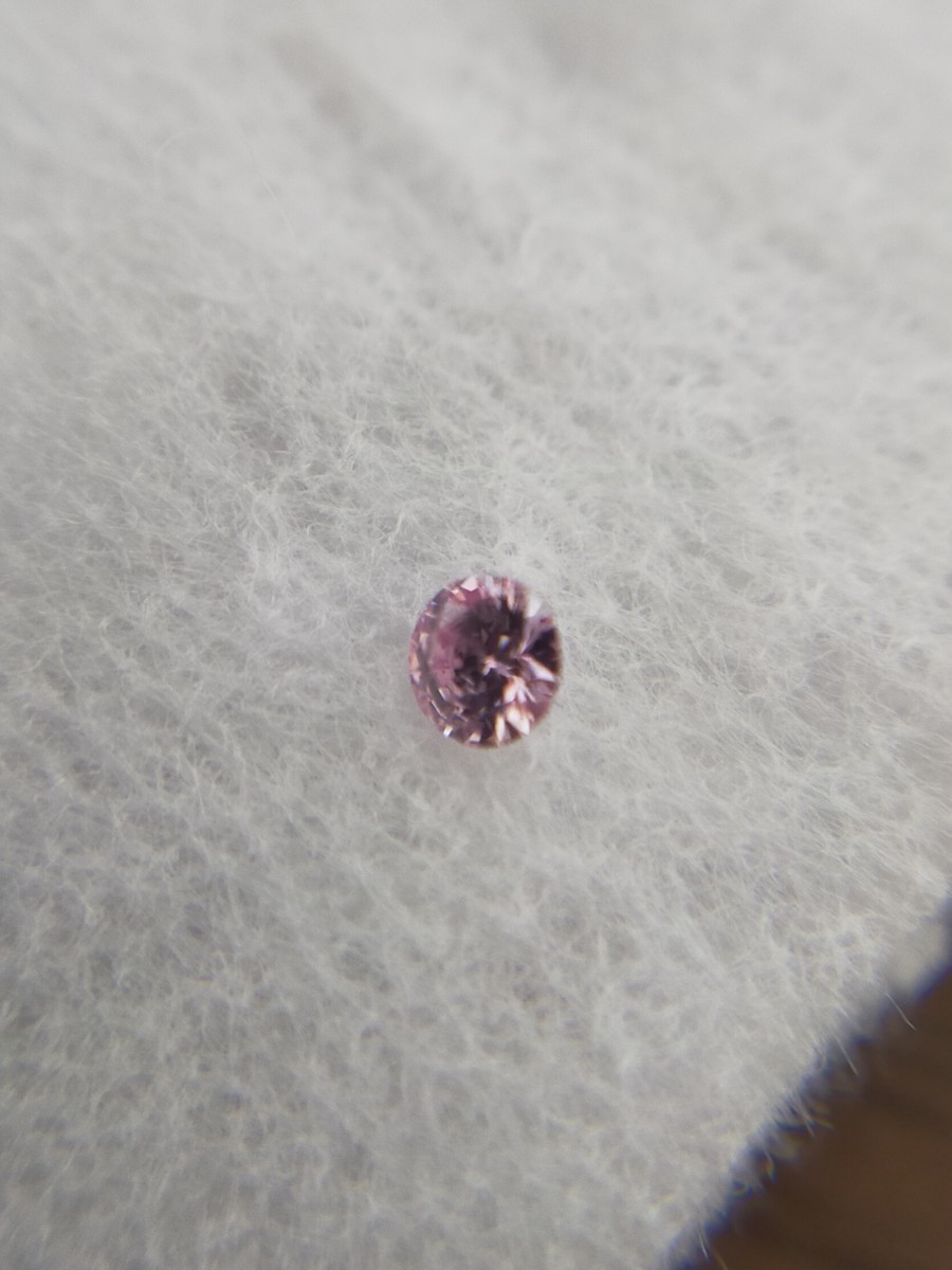 0.044ct F.P.P natural pink diamond loose fancy purprish pink fancy pa-plishu pink natural diamond centre gem research place CGL