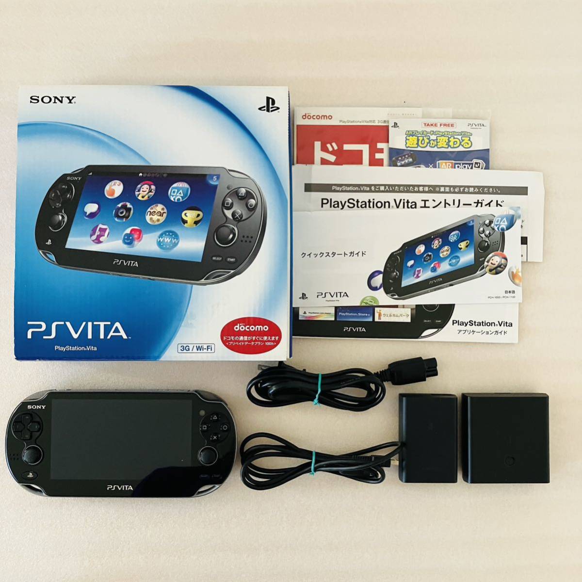 動作品1円〜 PS Vita 1000 PlayStation Vita PCH-1100 AA01 Crystal