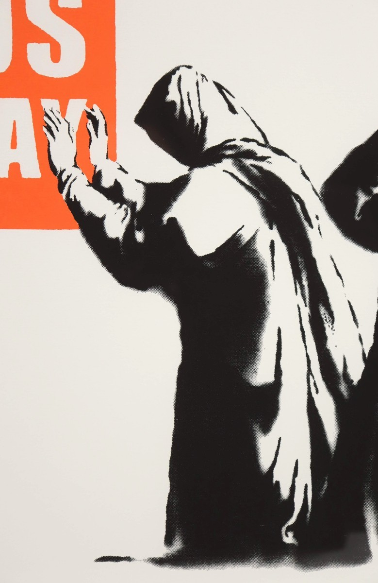 真作 バンクシー 英国WCP社版シルクスクリーン「SALE ENDS」画寸 69cm×48cm POWのエンディングを飾る 消費主義を象徴的に表現 Banksy 7546_画像6