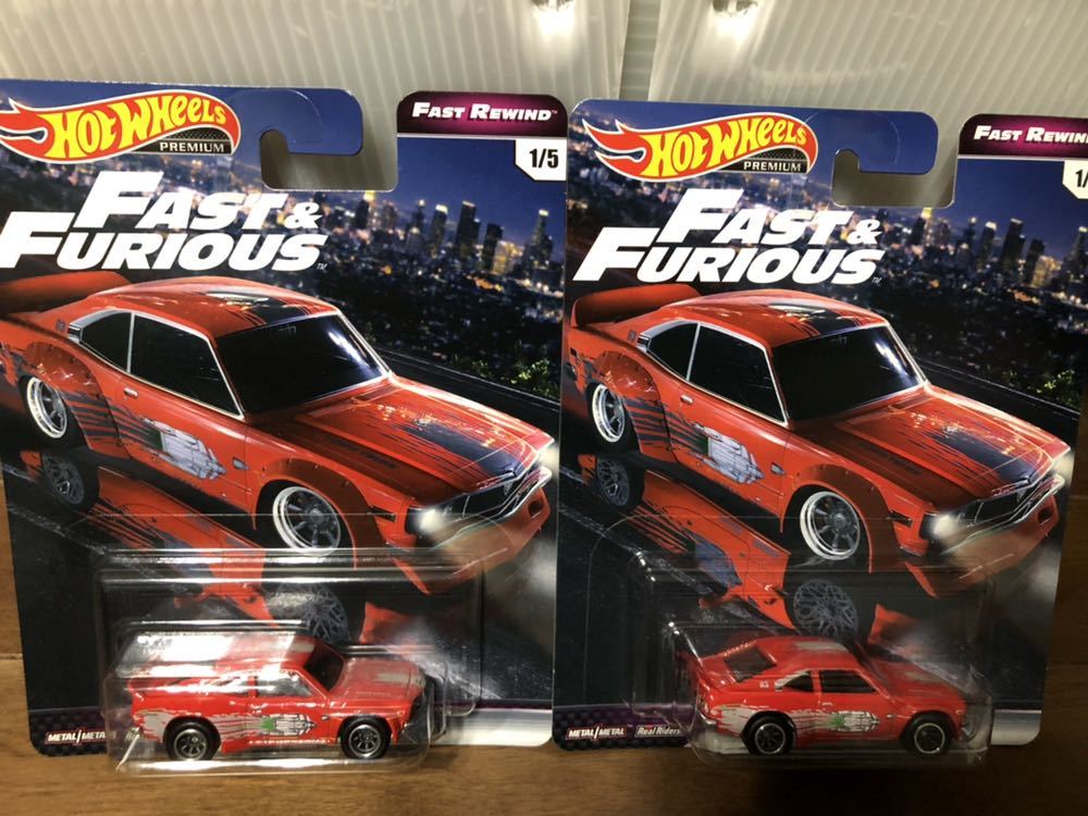 送料込 2台 セット ホットウィール fast & furious ワイスピ HOTWHEELS mazda rx-3 マツダ サバンナ