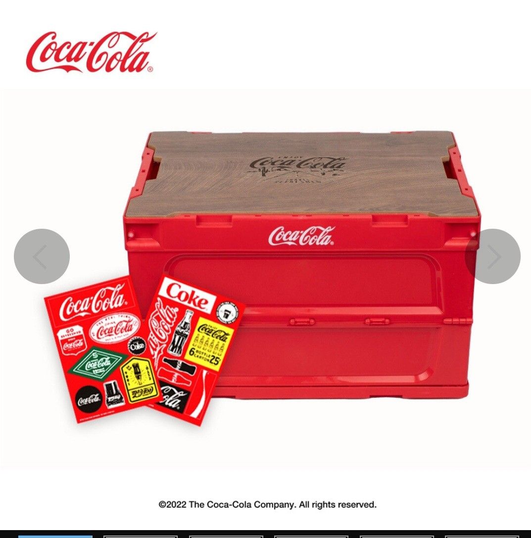 コカ・コーラ　キャンプ用品　BOX　チェア　セット