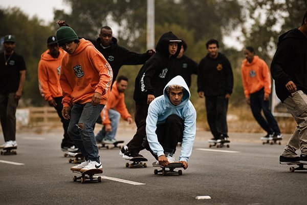 BornxRaised (ボーンアンドレイズド) パーカー プルオーバー BORN X RAISED + CSC BLOCKHUGGERS HOODIE ORANGE (L) スケボー SKATE SK8_画像5