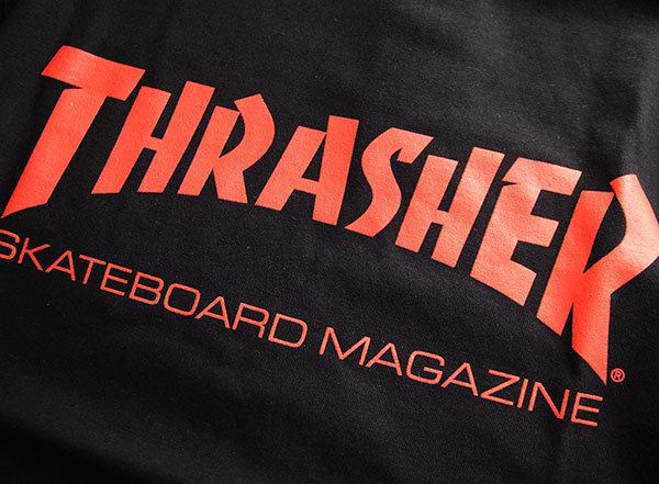 Thrasher (スラッシャー) Tシャツ Mag Logo s/s Tee Black×Red ブラック×レッド (L) スケボー SKATE SK8 スケートボード_画像2