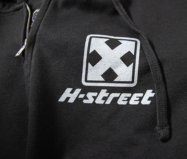 H-Street (エイチストリート) パーカー ジップフード OG Mark Logo Zip Hoodie Black ブラック (XL) スケボー SKATE SK8 スケートボード_画像3