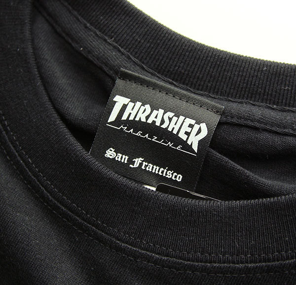 Thrasher (スラッシャー) Tシャツ Mag Logo s/s Tee Black×Red ブラック×レッド (L) スケボー SKATE SK8 スケートボード_画像3