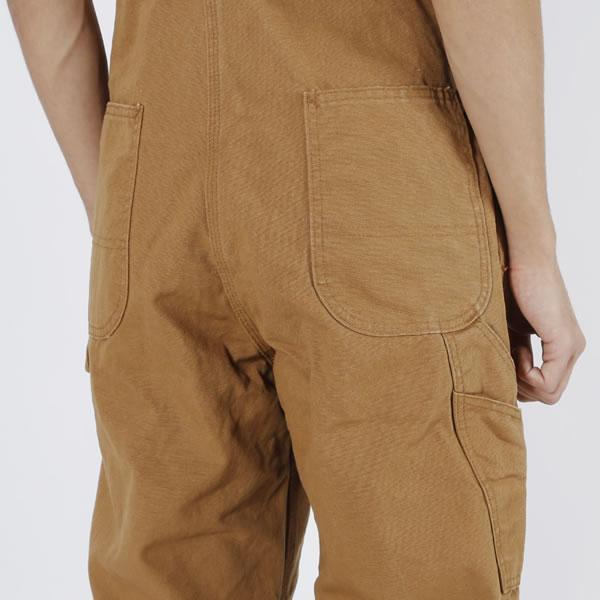 Dickies (ディッキーズ) オーバーオール Bib Overall Rinsed Brown Duck ブラウン (W32×L32)_画像4