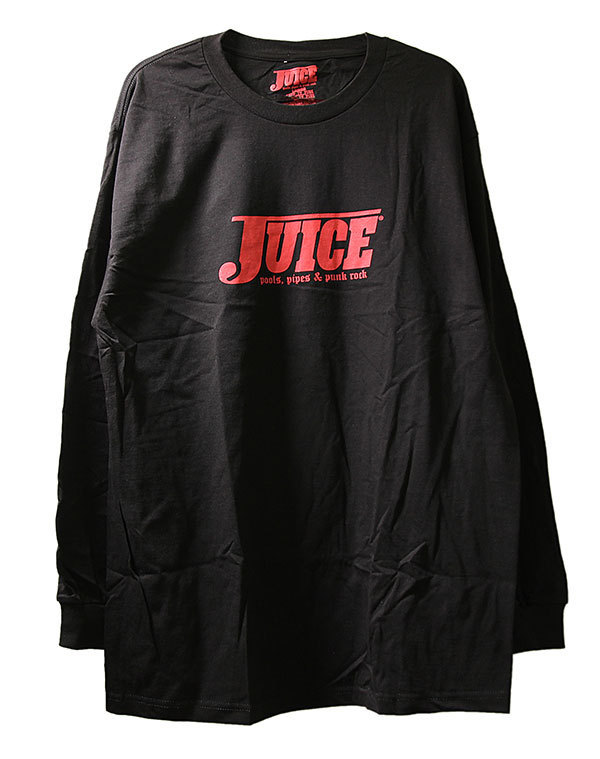 Juice Magazine (ジュースマガジン) ロンT ロングTシャツ 長袖 POOLS PIPES & PUNK ROCK LONG SLEEVE T-SHIRT BLACK ブラック (XXL)