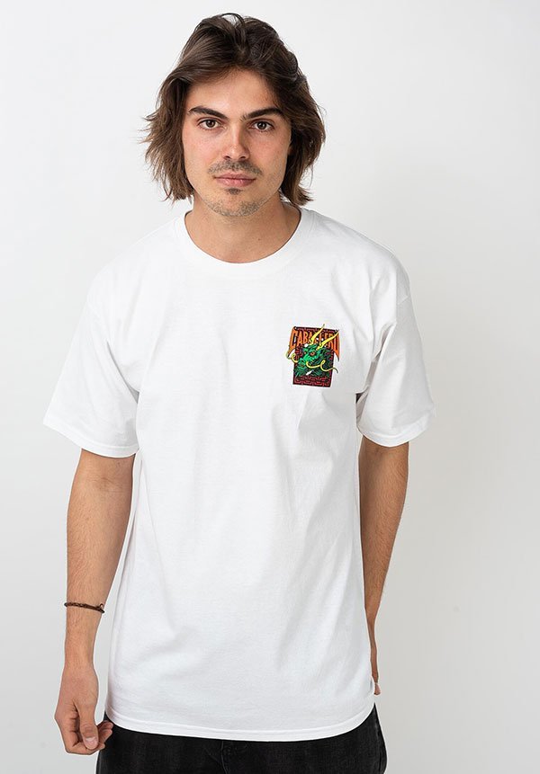 Powell Peralta (パウエル) Tシャツ Steve Caballero Street Dragon T-Shirt White ホワイト (XL) 80年代 キャバレロドラゴン 復刻 SK8_画像2