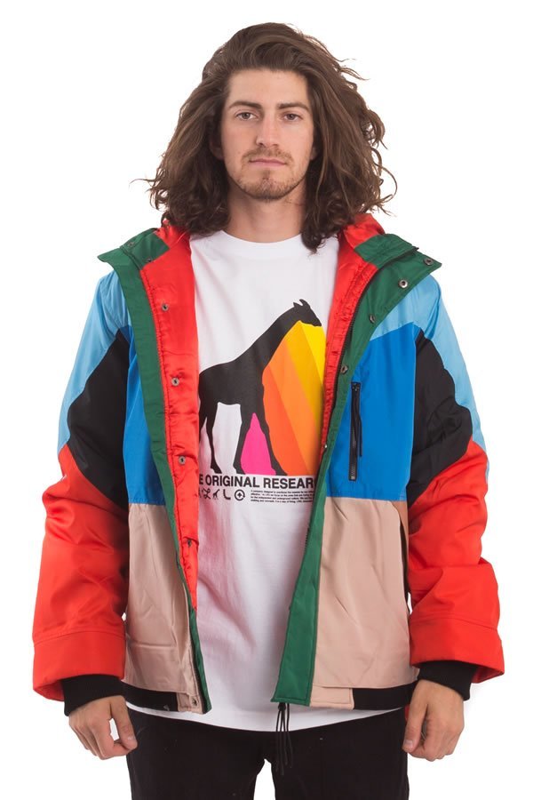 LRG (エルアールジー) ナイロンジャケット マウンテンパーカー Research Light Puffy Jacket Multi-Color マルチカラー (M)_画像3