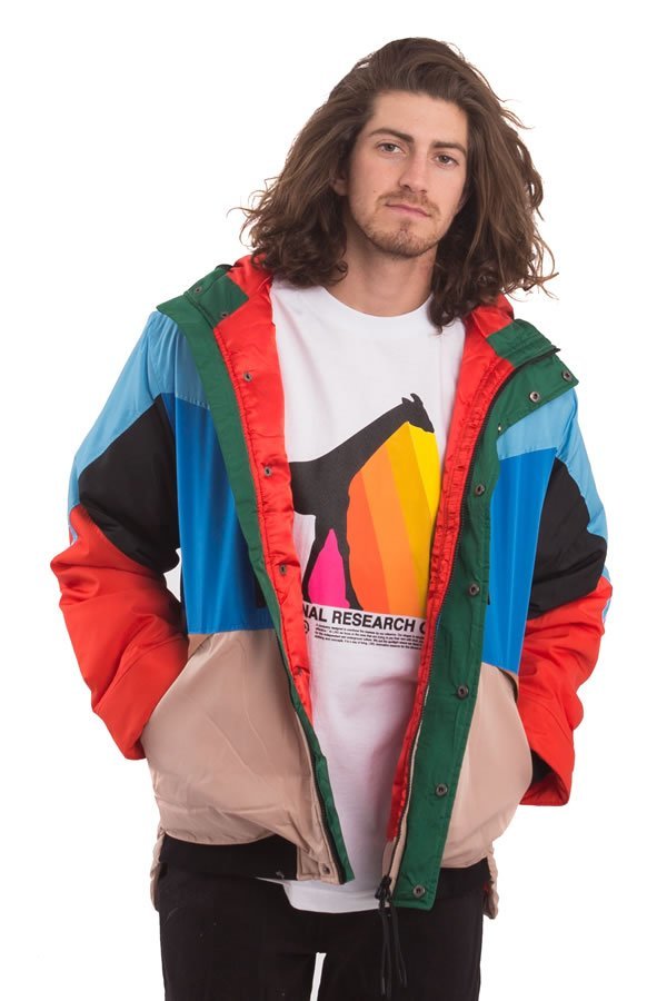 LRG (e искусственная приманка ruji-) нейлон жакет горная парка Research Light Puffy Jacket Multi-Color многоцветный (S)