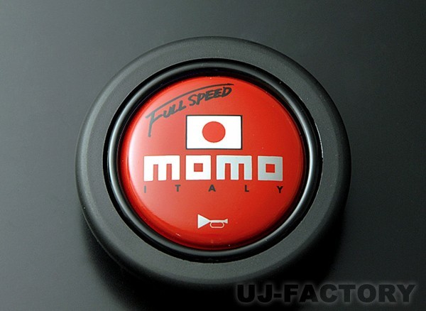 MOMO+FORTUNE専売モデル　MOMO　ステアリング　フルスピード/FULL SPEED348D RE　ブラックレザー/レッドトップ　34.8φ_画像3