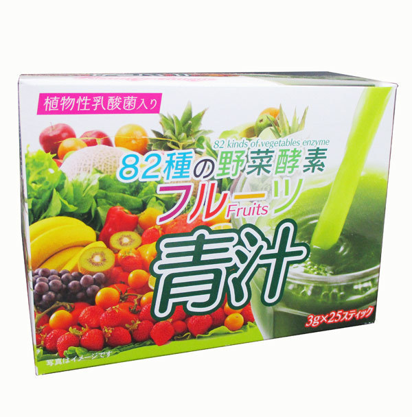  бесплатная доставка почтовая доставка 82 видов овощи энзим фрукты зеленый сок 3g×25 палочка 