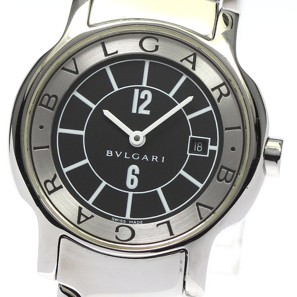 安心発送】 ブルガリ BVLGARI ST29S ソロテンポ デイト クォーツ