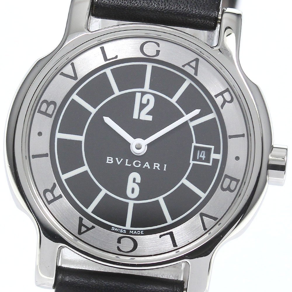 ブルガリ BVLGARI ST29S ソロテンポ デイト クォーツ レディース 良品 _754944