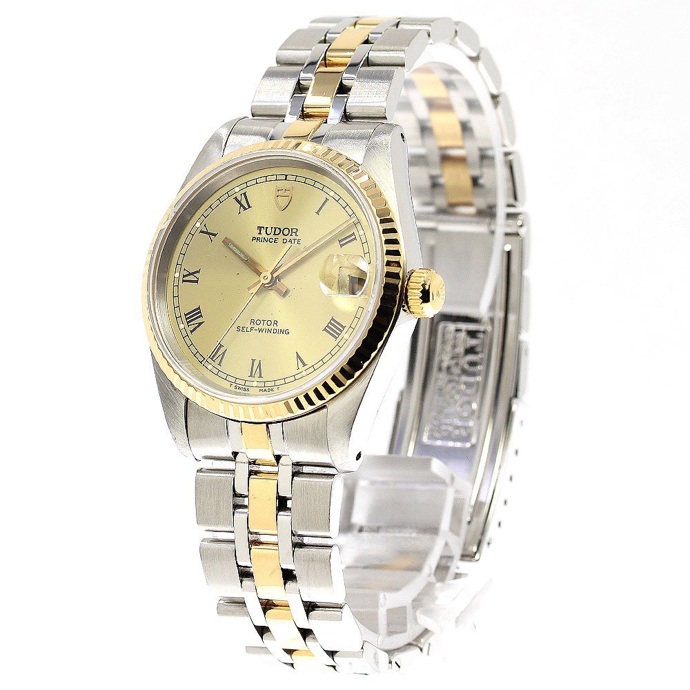チュードル TUDOR 72033 プリンスデイト YGコンビ Cal.2824-2 自動巻き ボーイズ _753539