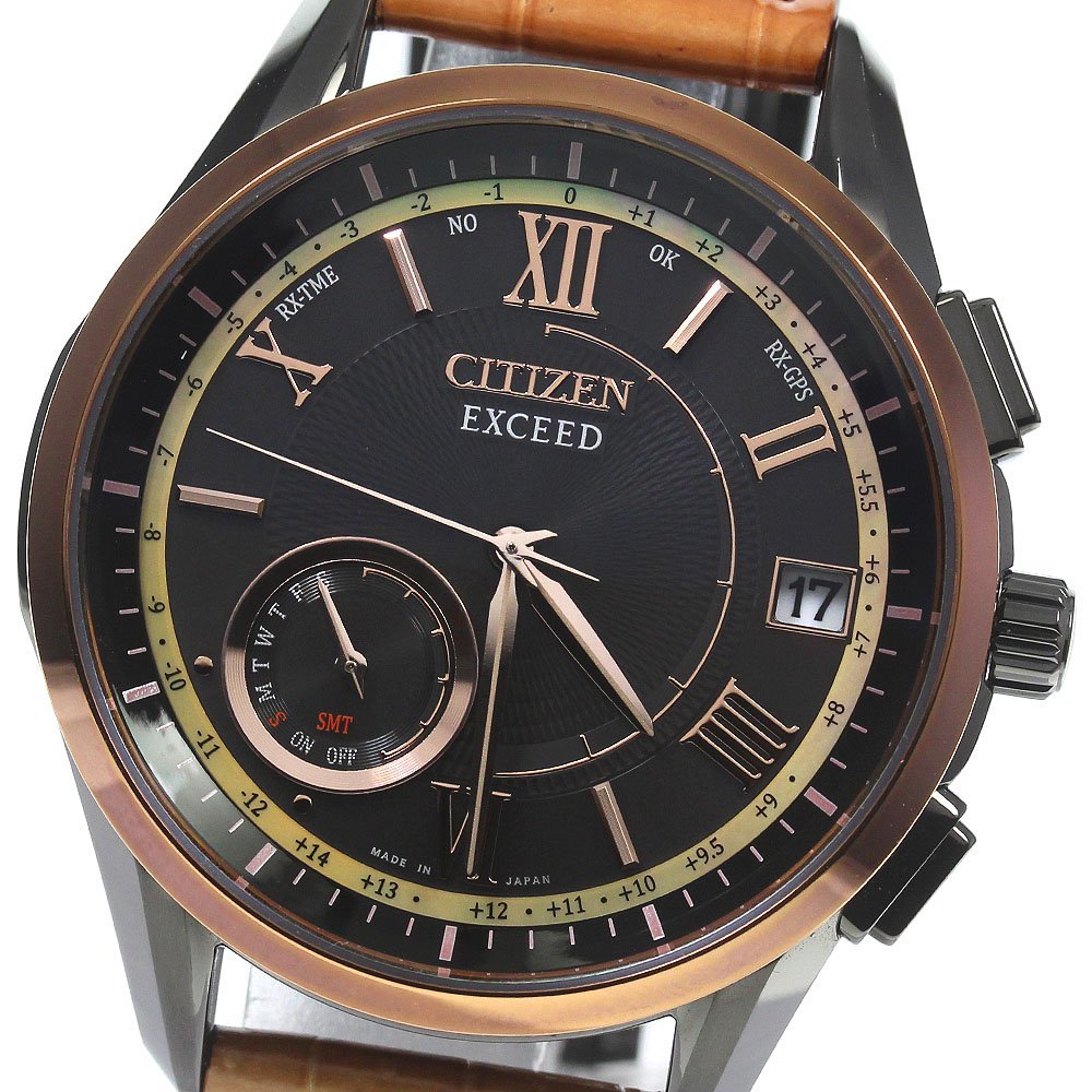 芸能人愛用 シチズン CITIZEN _758103 極美品 メンズ ソーラー電波