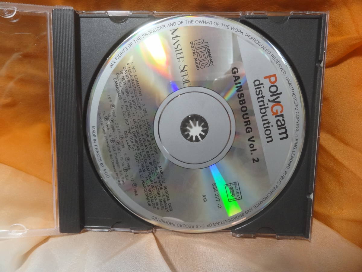 ☆セルジュ・ゲンスブール/Master Serie Vol.2　輸入盤中古CD_画像3